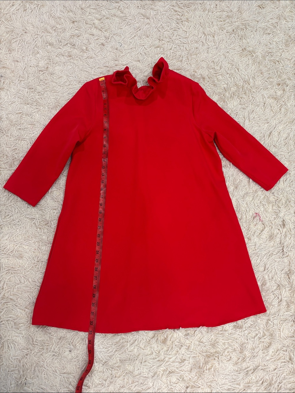 Tuckernuck Red Ruffle-Neck Mini Dress - Picture 7 of 11